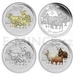 2015 - Austrlie 4 x 1 AUD Rok Kozy - Year of the Goat Typeset Collection