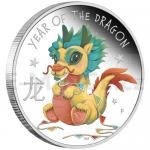 For Kids 2024 - Tuvalu 0,50 $ Baby Dragon 1/2oz Silver Proof Coin