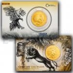 Zlat mince Set dvou zlatch uncovch investinch minc esk lev a Orel, 2 oz, slovan blistr - slo 2