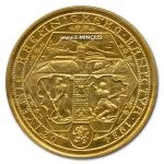 eskoslovensk zlat mince 10-ti duktov medaile 1934 Oivenie Kremnickho Banctva