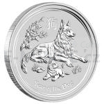 Lunar Series 2018 - Austrlie 1 $ Year of the Dog 1 oz Silver (Rok Psa)