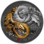 Chinese Lunar Series 2024 - Cameroon 500 CFA Year of the Dragon - Proof (black)