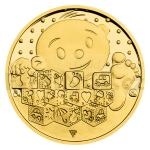 Zlat medaile Zlat dukt k narozen dtte 2024 - proof