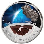 Astronomie a vesmr 2012 - Fiji 10 $ - Meteority - Cosmic Fireballs - Kanada Abee 1952 - proof