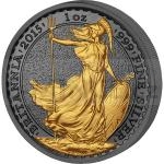 Zahrani Stbrn mince ruthenium 1 oz Golden Enigma 2016 Britannia UK 2 Pounds