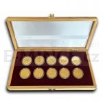 Czech Gold Coins 2016 - 2020 Set of 10 Coins Castles in the Czech Republic - UNC