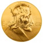 700th Anniversary of Charles IV Gold ducat Karel IV. - Jiri Harcuba - UNC, numbered