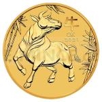 2021 - Austrlie 5 $ Year of the Ox 1/20 oz Gold (Rok Buvola)