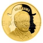 Zlato Zlat pluncov medaile L&S Milan Lasica - proof