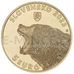 Slovensk sbratelsk 5 EUR 2023 - Slovensko 5  Medvd hnd - b.k.