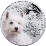 Nejlep ptel lovka - Psi 2014 - Niue 1 NZD West Highland White Terrier - proof
