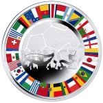 Zahrani 2014 - Niue 2 $ - Fotbalov mince 1 oz - proof