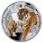 Drahokamy a krystaly 2014 - Niue 1 NZD - Tygr Sibisk (Siberian Tiger) - proof