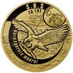 S.O.S. to the World 2016 - Niue 50 $ Orel Haastv / Haasts Eagle zlato - proof