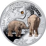 Drahokamy a krystaly 2016 - Niue 1 NZD Slon Indick (Asian Elephant) - proof