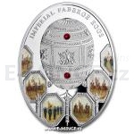 Gemstones and Crystals 2012 - Niue 2 NZD - Imperial Faberg Eggs - 100th Anniversary of Patriotic War 1812 - Proof