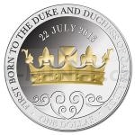 UK Royal Family 2013 - New Zealand 1 $ - Royal Baby Silver Proof Coin