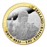 Movies 2012 - New Zealand 1 $ - The Hobbit: An Unexpected Journey Silver Coin