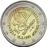 Slovak 2 Euro Commemorative Coins 2011 - 2  Slovakia - 20th anniversary of the formation of the Visegrad Group - Unc