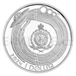 Niue 2024 - Niue 1 NZD Stbrn mince Mln drha - Prvn Amerian ve vesmru - proof