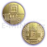 Slovensk zlat mince 2002 - Slovensko 5000 Sk - UNESCO - Vlkolnec - proof