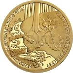 Slovensk zlat mince 2015 - Slovensko 100  UNESCO - Karpatsk bukov pralesy - proof