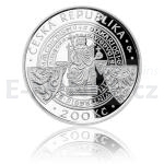 esk stbrn mince 2015 - 200 K Zaloen eskch Budjovic - proof
