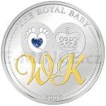UK Royal Family 2013 - Seychelles 50 SCR - The Royal Baby - Proof