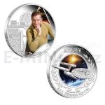 Astronomie a vesmr 2015 - Tuvalu 2 $ Star Trek - Kapitn Kirk a U.S.S. Enterprise - proof