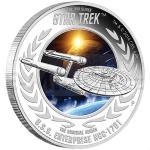 Pro dti 2015 - Tuvalu 1 $ Star Trek - U.S.S. Enterprise NCC-1701 - proof