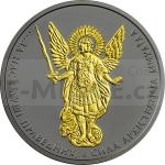 Angels Silver Coin with Ruthenium 1 oz Shade of Enigma 2015 Archangel Michael