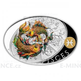 2021 - Niue 1 NZD Stbrn mince Znamen zvrokruhu - Ryby / Pisces  - proof
Kliknutm zobrazte detail obrzku.