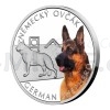 2021 - Niue 1 NZD Silver Coin Dog Breeds - German Shepherd / Deutscher Schaeferhund - Proof (Obr. 1)