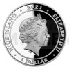 2021 - Niue 1 NZD Stbrn mince Jen pokej! - Vlk - proof (Obr. 0)