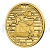 2021 - Niue 5 NZD Zlat mince Jen pokej! - Na stadionu - proof (Obr. 1)