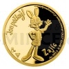 2021 - Niue 5 NZD Zlat mince Jen pokej! - Zajc proof (Obr. 7)