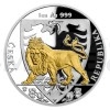 2020 - Niue 2 NZD Silver 1 oz Coin Czech Lion Partially Gilded - Numbered Proof - no. 880 (Obr. 0)
