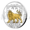 2020 - Niue 2 NZD Silver 1 oz Coin Czech Lion Partially Gilded - Numbered Proof Nr. 880 (Obr. 5)