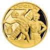Gold Half-Ounce Medal Dana Zatopkova, Emil Zatopek - proof, no 11 (Obr. 1)