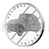 2023 - Niue 1 NZD Stbrn mince Na kolech - Motorov vozidlo Velorex - proof (Obr. 0)