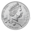 2019 - Niue 2 NZD Silver 1 oz Bullion Coin Czech Lion Number 0033 - BU (Obr. 1)