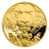 2023 - Niue 10 NZD Gold 1/4oz Coin Czech Lion - Proof (Obr. 2)