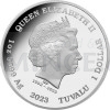 2023 - Tuvalu 1 $ Australias Tiger Shark / ralok tyg - proof (Obr. 1)