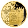 2023 - Niue 25 NZD Zlat pluncov mince Franz Kafka - proof (Obr. 1)