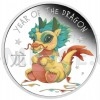 2024 - Tuvalu 0,50 $ Baby Dragon 1/2oz Silver Proof Coin (Obr. 0)
