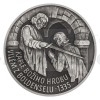 Stbrn medaile Rytsk dy - d Boho hrobu - patina/smalt (Obr. 1)