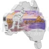 2013 - Austrlie 1 $ - Australian Map Shaped Coin - Kangaroo 2013 1oz - proof (Obr. 3)