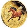 2014 - Austrlie 15 $ - Rok Kon - Year of the Horse Gold Coloured - Proof (Obr. 1)