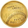 2014 - USA 5 $ - National Baseball Hall of Fame Proof $ 5 Gold Coin (Obr. 1)