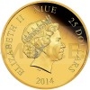 2014 - Niue 25 $ - Zlat mince Disney - Kaer Donald - proof (Obr. 2)